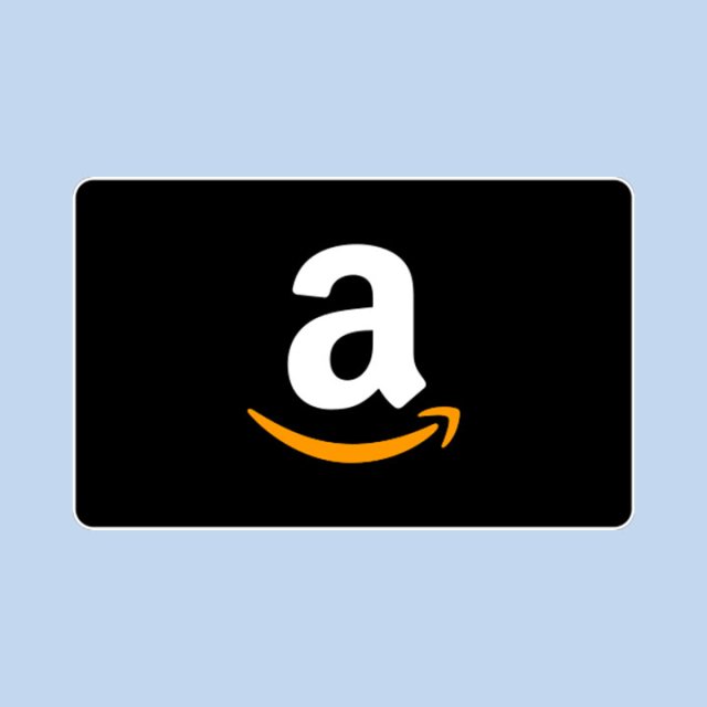 Fekete Amazon-ajándékkártya logóval