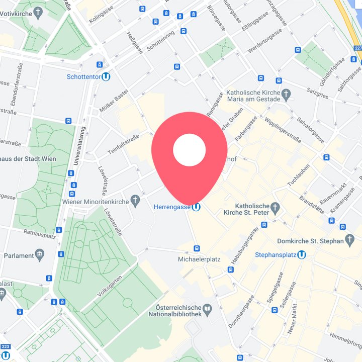 Map showing the SayCheeese location for braces in Vienna